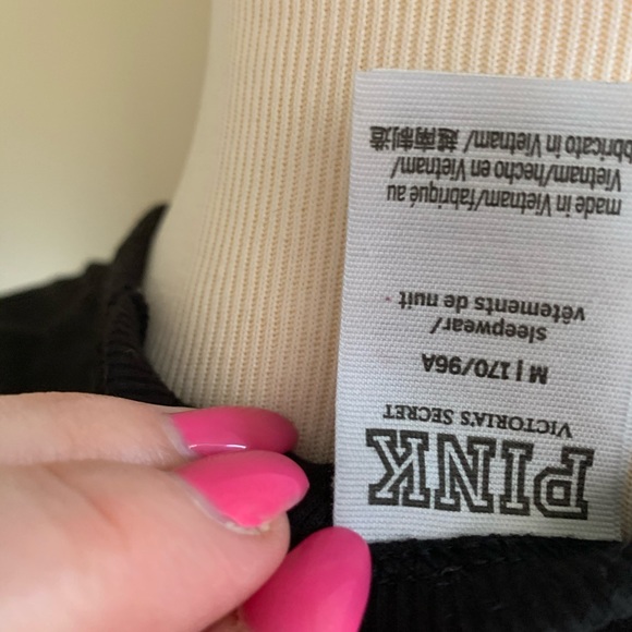 🔥🔥🔥Pink VS ribbed shirt 👚 size Small - Picture 4 of 5